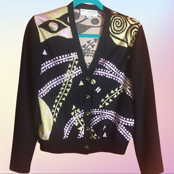 St John Santana Gold/Bubblegum Pink color swirls - Picture 1 of 6